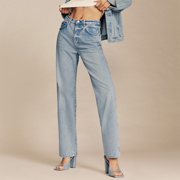 Reformation Val 90s Mid Rise Straight Jeans - Picture 5 of 14
